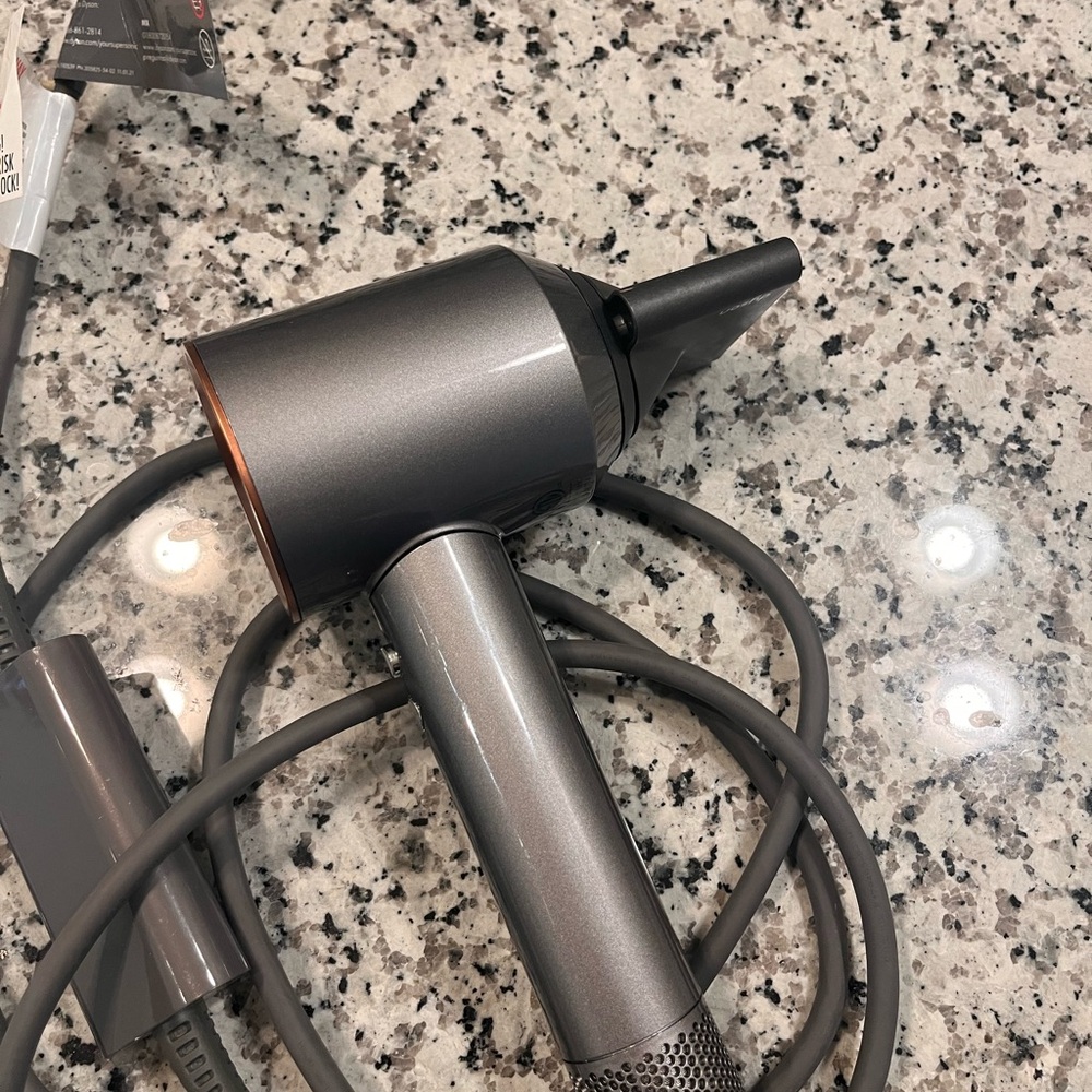 Dyson Hair Dryer in Gunmetal with Copper Accent